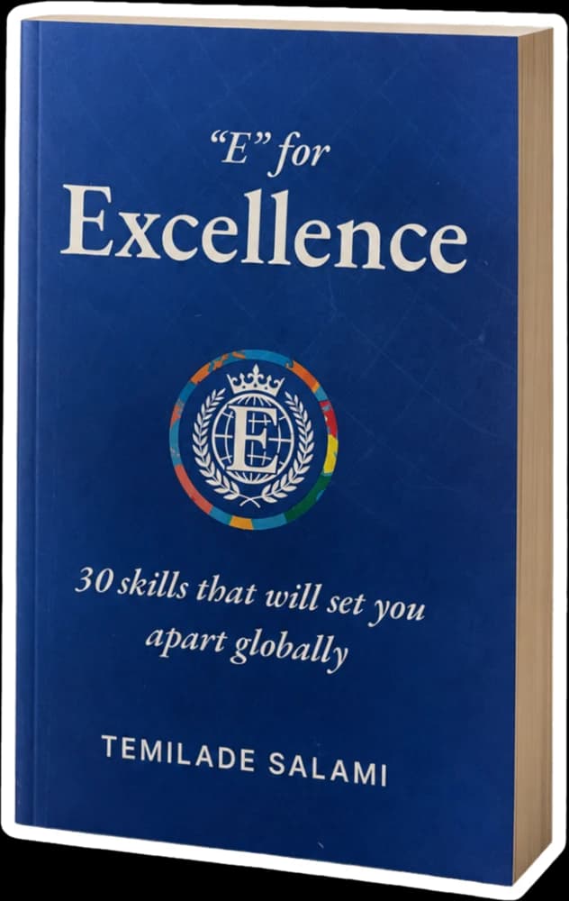 E for Excellence by Temilade Salami — book cover